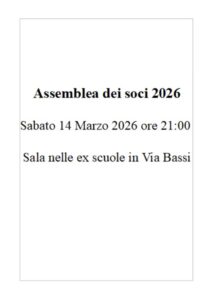 Assemblea dei Soci - Il Verbale del 2025 Assemblea dei Soci - Il Verbale del 2025