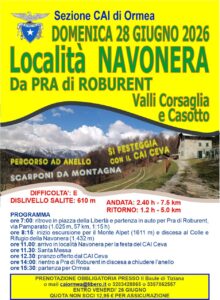 FESTA DEL CAI CEVA IN LOCALITA? NAVONERA